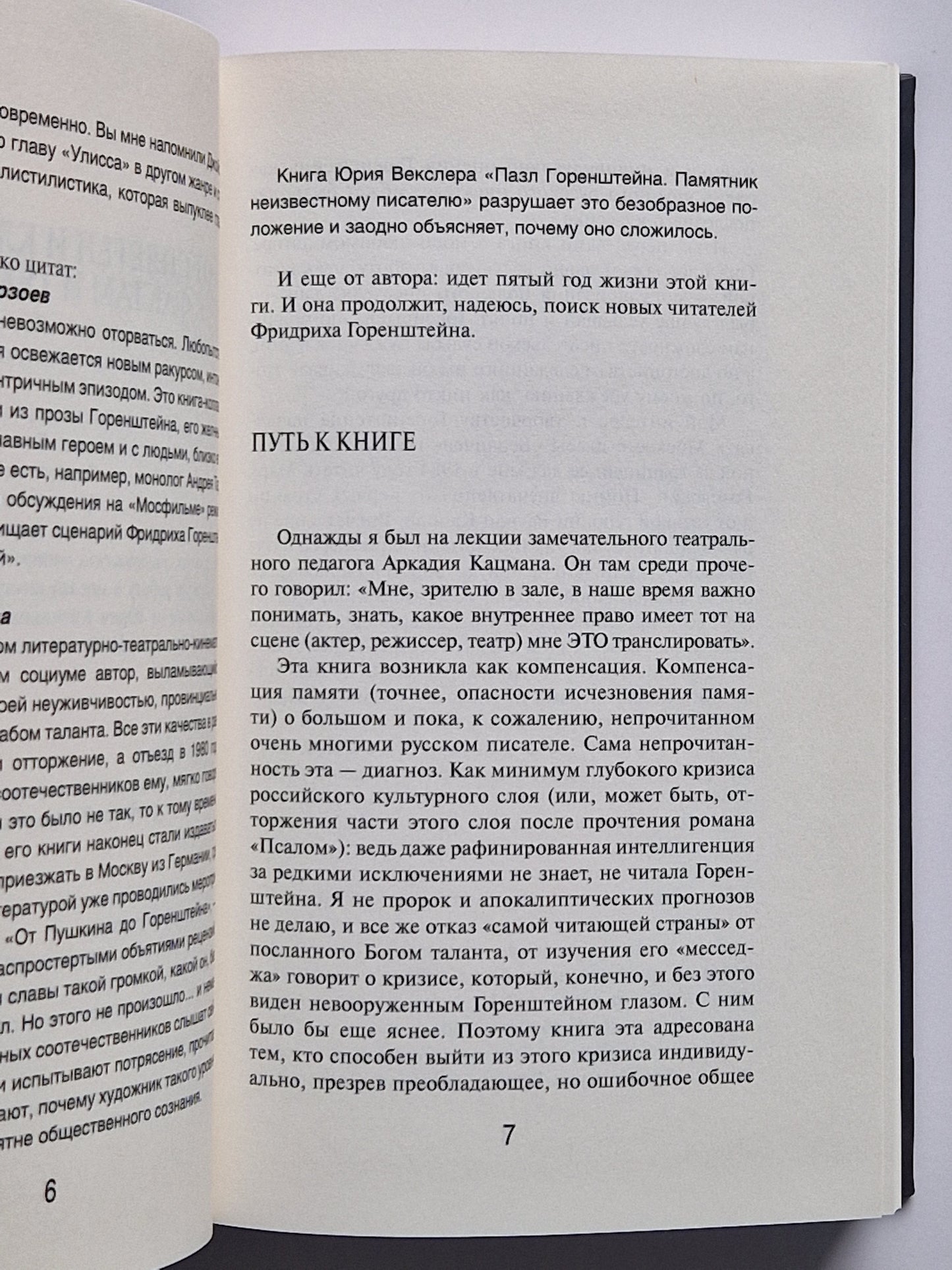 Пазл Горенштейна. Памятник неизвестному писателю.